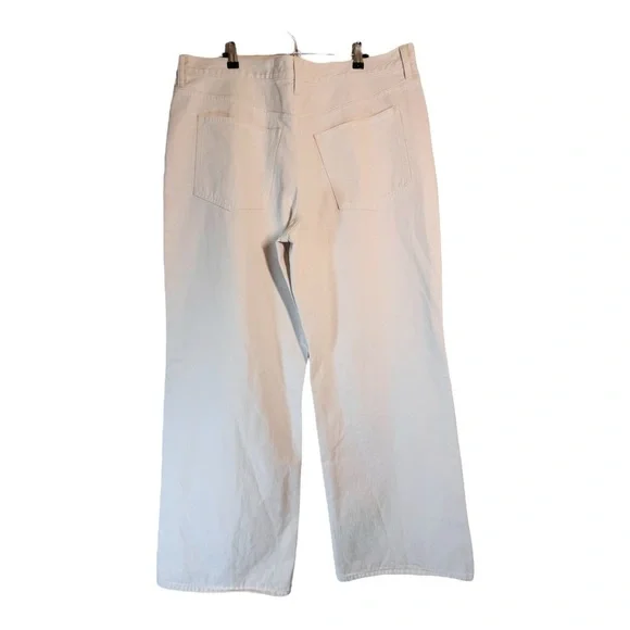 Madewell Low-Slung Baggy Jeans in Vintage Ivory NWT - Picture 6 of 9